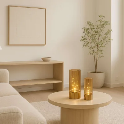 Светодиодный декор AKS тип 1 ( К-т Ваз 7х15см+8х20см, 10LED+20LED, 2АА+3АА )_6