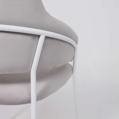 Стул AV 448, светло-серый бархат H-09/белый_7