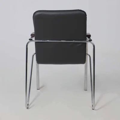 Кресло SAMBA AKS-1 Pegasso темно-серый, подлокотники дерево темное_13