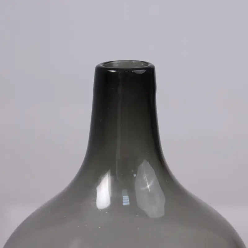 Ваза стеклянная FOAM, дымчатый, 13*20см_preview_3