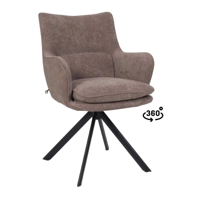 Стул TRUMP-R 360, g26 MOCCO шенилл LUX - Mocco замша LUX\черный фотография