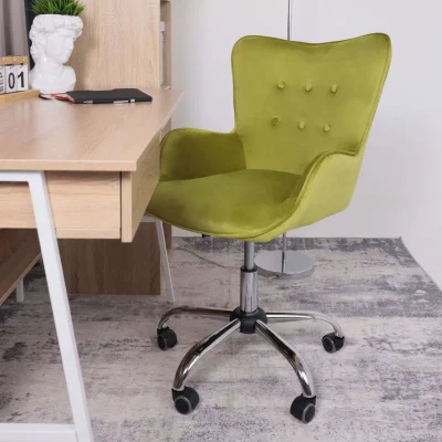 Кресло поворотное BELLA, велюр/оливковый_14