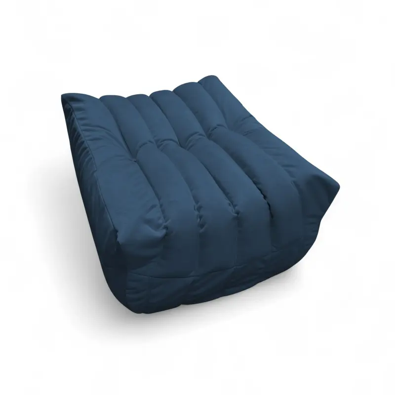 Бескаркасное кресло-пуф Француз BeanBag 90*45 / микровелюр, Джинс_preview_3