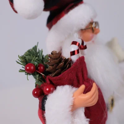 Интерьерное украшение "Санта-Клаус с мишкой", 30см (RY-149)_7