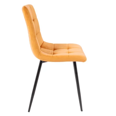 Стул DALLAS, горчичный велюр 68/черный_6