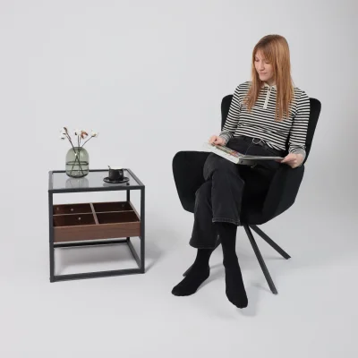 Кресло COLORADO NEW, поворотное, черный велюр HCJ-50/черный_2