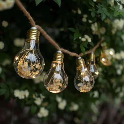 Светодиодная гирлянда AKS тип 2 ( Лампочки 10LED, 1.65м, 2АА ) фотография