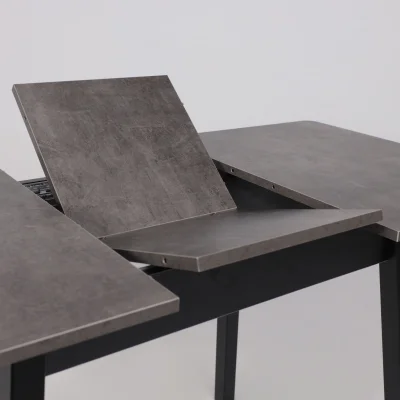 Стол TIRK RADIAL-94, раздвижной 94(126)х64, Дымчатая керамика/Чёрный_16