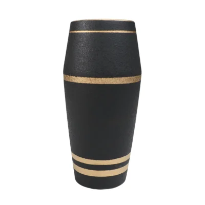 Ваза керамическая STORM, черный, 12*12*24,5см фотография