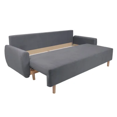 Диван-кровать Тулисия Velutto 32, серый (натуральные опоры)_5