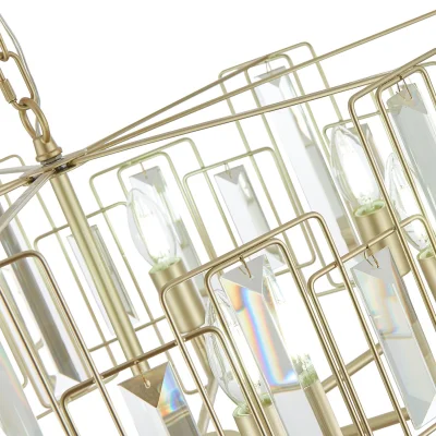 Светильник подвесной Шампань/Прозрачный E14 7*40W GIANO_9