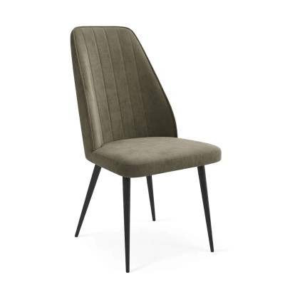 Стул LEONARD M, b05 LATTE LUX\черный фотография