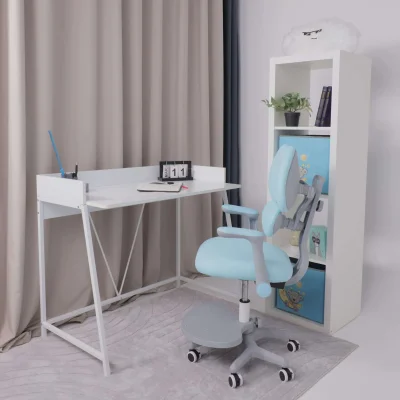 Кресло поворотное LEO, ткань, голубой_8