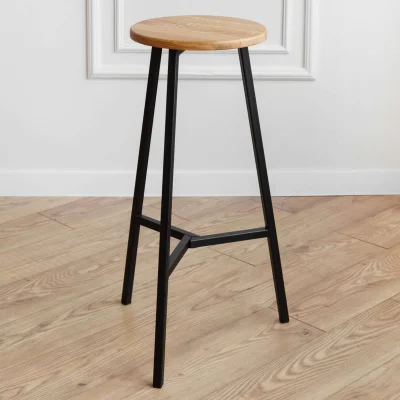 Стул барный TRH-78 натуральный/черный_6