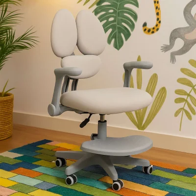 Кресло поворотное LEO, ткань, серый_36