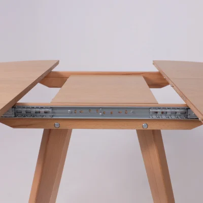 Стол ТАМУС, круглый раздвижной 870 (1160), Светлый бук без тонировки/Светлый бук_12