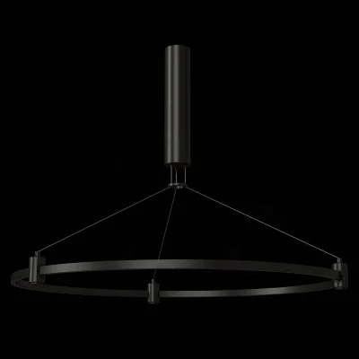 Шинопровод-кольцо FARM с подвесами и основанием под блок питания ST-Luce Черный FARM фотография