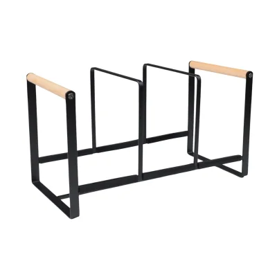 Подставка для крышек металлическая DEVIN, черный, 35*16,5*19,7см фотография