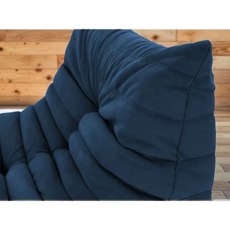 Бескаркасное кресло-шезлонг Француз BeanBag 90*45 / микровелюр, Джинс_preview_3