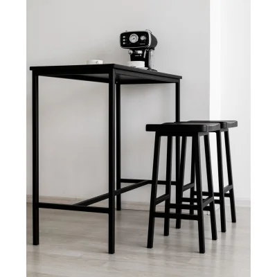 Стол барный для кухни Лофт LT-95 черный/ черный муар_8