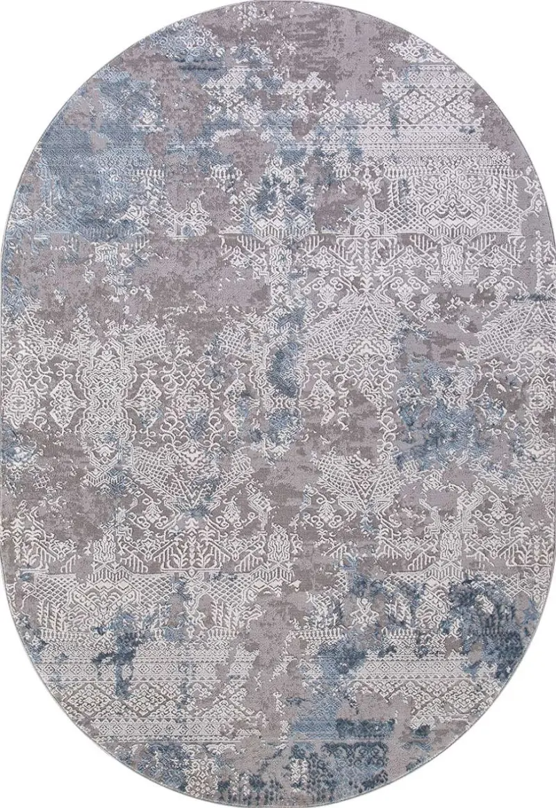 Ковер ARMINA 03851A - BLUE / BLUE - Овал 2 на 2.9_preview_2
