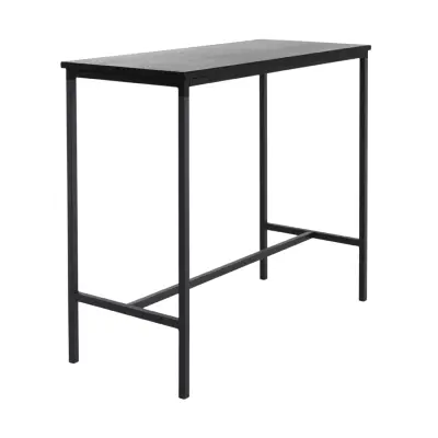 Стол барный для кухни Лофт LT-95 черный/ черный муар фотография