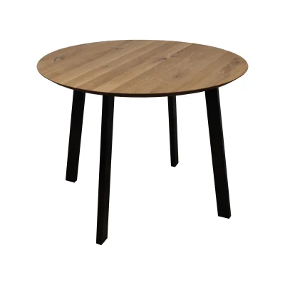 Стол ЭЛЬБРУС, d100*74, дуб натуральный/черный (ПР-4 DSW (Т27) (02) КС-60)_2