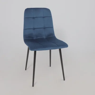 Стул AV 406-N, синий бархат Confetti deep ocean/черный_19