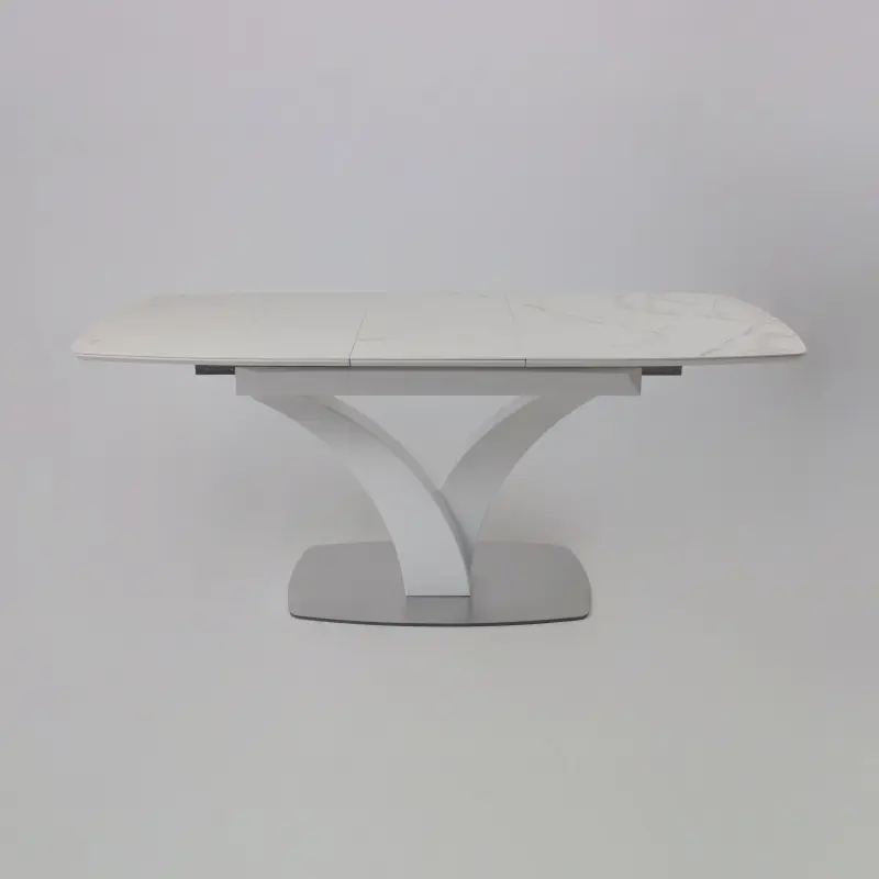 Стол НОТР ДАМ MODERNE, керамика 2 кат. 1400(1800)*850, Камень белый Calacata vagli/Белый Муар_preview_24
