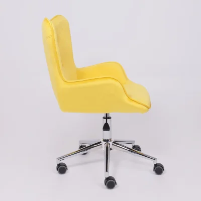 Кресло поворотное BELLA, велюр/желтый_4