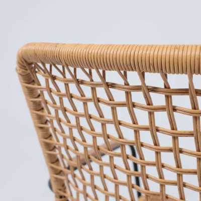 Кресло садовое BERGAMO, PE, иск.роттанг,черный+коричневый_18