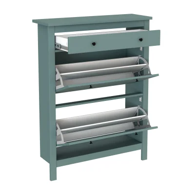 Прихожая Сага, темно-бирюзовая. Комплект №3_8