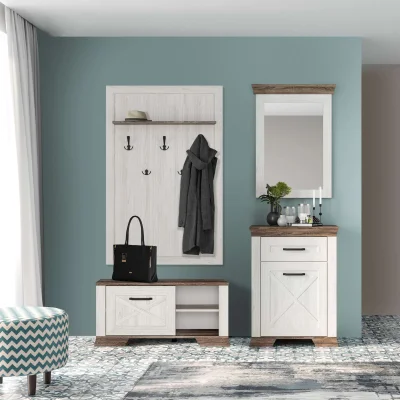 Н.м. "MARSELLE" зеркало LUS/68, к.Ясень снежный+Дуб сонома темный/ф.Ясень снежный+Дуб сонома темный_3