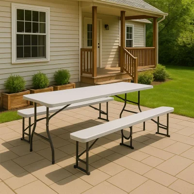 Стол складной 152*76*74, белый_9