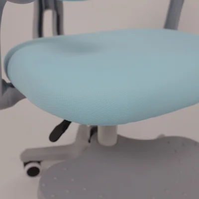 Кресло поворотное LEO, ткань, голубой_15