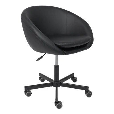 Кресло поворотное ELENA, ECO, черный фотография