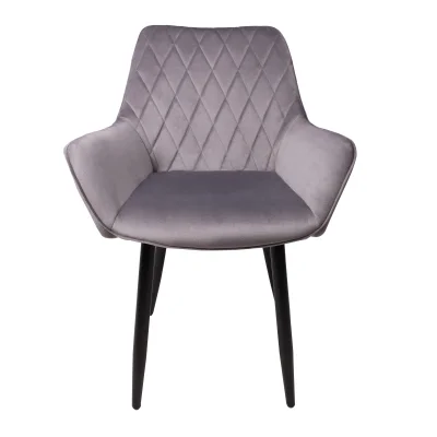 Кресло PABLO, светло-серый велюр HLR-20/черный_2