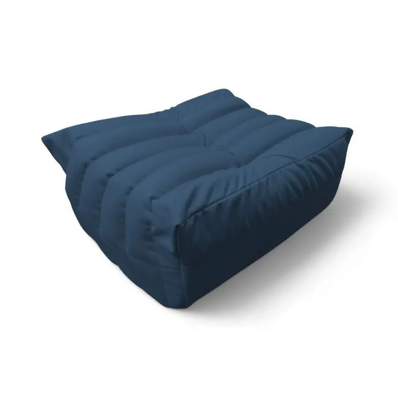 Бескаркасное кресло-пуф Француз BeanBag 90*45 / микровелюр, Джинс фотография