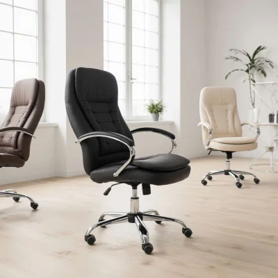 Кресло рабочее, поворотное RICHARD, кремовый_12