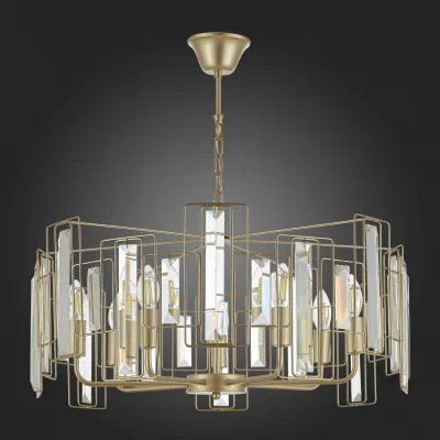 Светильник подвесной Шампань/Прозрачный E14 7*40W GIANO_5