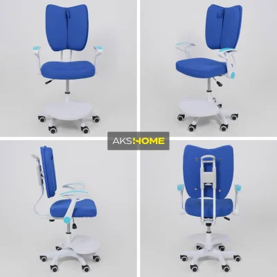 Кресло поворотное PEGAS, ткань, (синий)_4