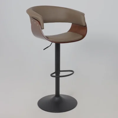 Стул барный ROSSI, экокожа, шоколадный C-5/черный_11