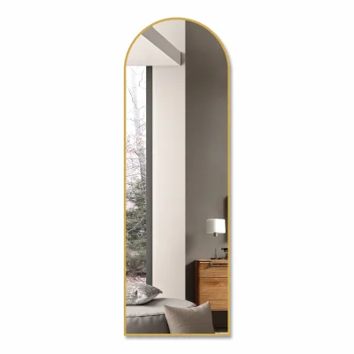 Зеркало с шлифованной кромкой и УФ-печатью (золото), 1500*500, Д-091 фотография