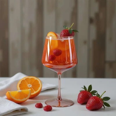 Бокал для вина EMBER DUSK, янтарный_4