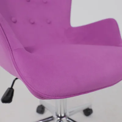 Кресло поворотное BELLA chrome, Velluto 41, велюр/фиолетовый_14