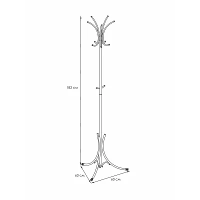 Вешалка-стойка №3 Корона, (черный)_3