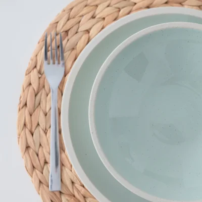 Блюдо STONE CLAY, керамика, светло-зеленый, d26*3см_10