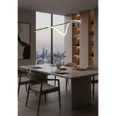 Светильник WAVE, потолочный, LED, 100 см, черный_2