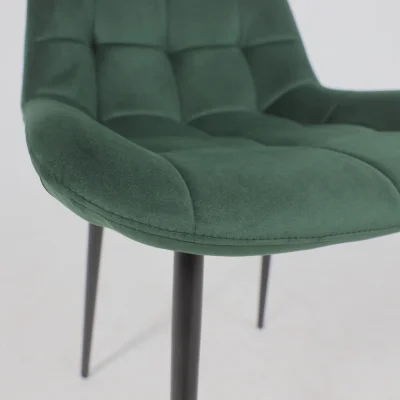 Стул AV 405, зеленый бархат Confetti deep forest/черный_12