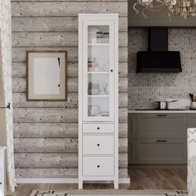 Шкаф с витриной САГА 50 МОРУ, белый (2.08.16.240.1 RU)_7